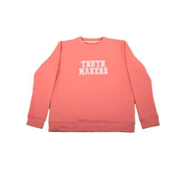 BUZO TRUTH MAKERS  MANGA LARGA OVERSIZE ROSA